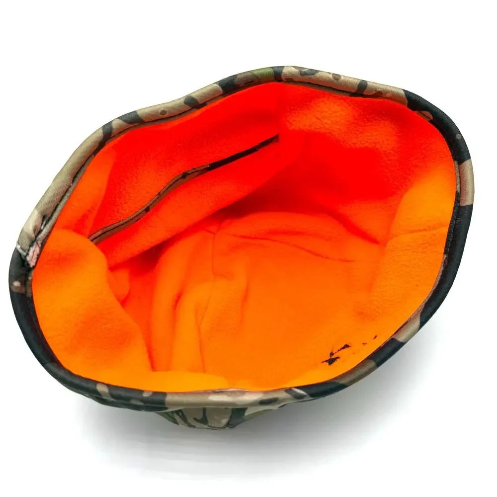 Killik Reversible Youth Beanie Ponytail Hole Camo Blaze Orange Girls Hunting Cap